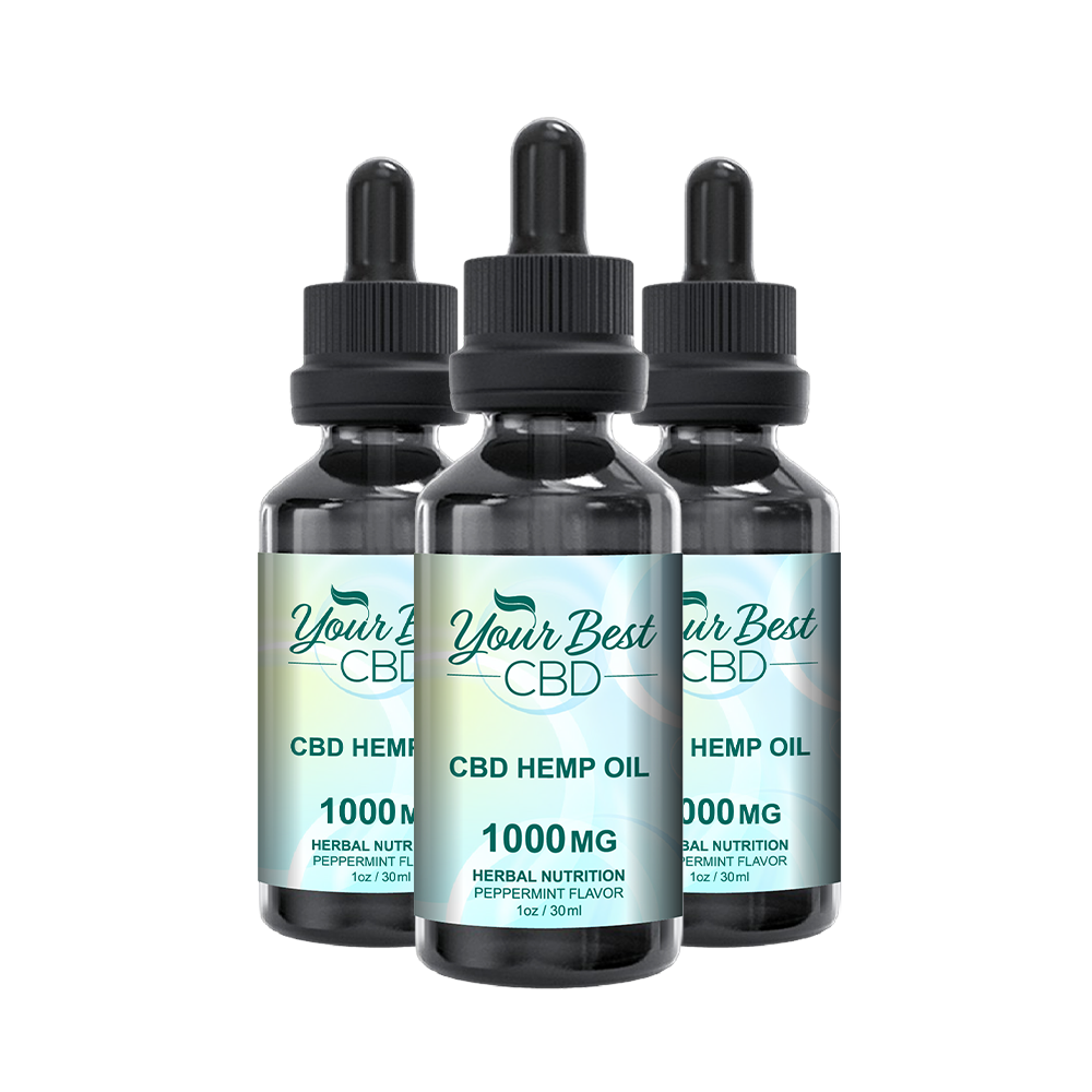 CBD 1000mg Oil 3 Bottle